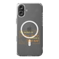 thumbnail image 1 of DistinctInk MagSafe Clear Case for Apple iPhone 16 Plus (6.7" Screen) - Happy Marriage Remains A Secret - Slim Profile Design, 1 of 3