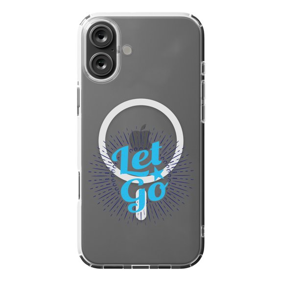 DistinctInk MagSafe Clear Case for Apple iPhone 16 Plus (6.7" Screen) - Let Go - Slim Profile Design