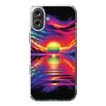 thumbnail image 1 of DistinctInk MagSafe Clear Case for Apple iPhone 16 Plus (6.7" Screen) - Spectrum Bliss Modern Wall Art - Tempered Glass Back, 1 of 3