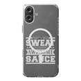thumbnail image 1 of DistinctInk Hybrid Case for iPhone 16 PLUS - Slim, Durable, Compatible with MagSafe Charging - That's Not Sweat I'm Leaking Awesome Sauce, 1 of 3
