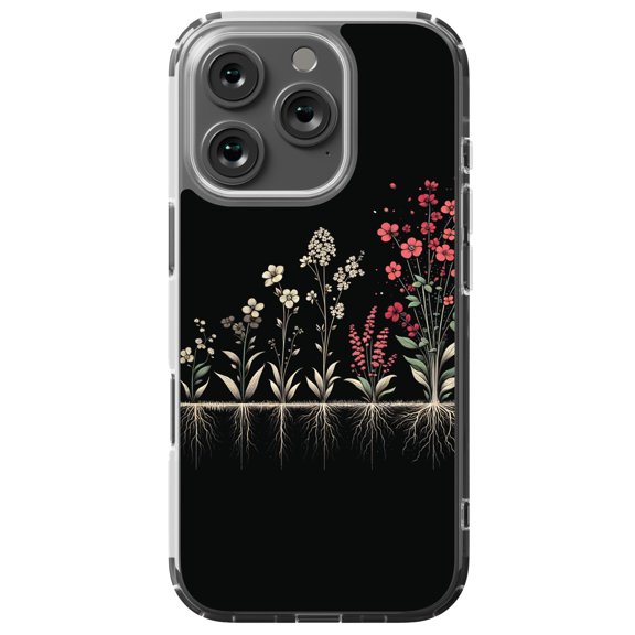 DistinctInk MagSafe Clear Case for Apple iPhone 16 Pro (6.3" Screen) - Blooming Beauty: A Delicate Spring Symphony - Slim Profile Design