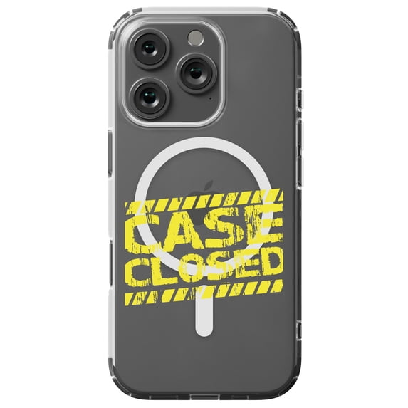 DistinctInk Hybrid Case for iPhone 16 PRO - Slim, Durable, Compatible with MagSafe Charging - Case Closed