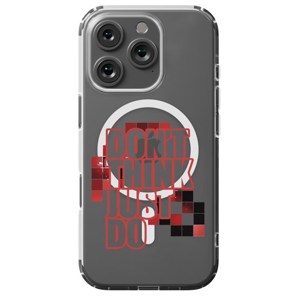 DistinctInk MagSafe Clear Case for Apple iPhone 16 Pro (6.3" Screen) - Don't Think Just Do - Shockproof Protection