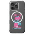 thumbnail image 1 of DistinctInk MagSafe Clear Case for Apple iPhone 16 Pro (6.3" Screen) - Life Better In Pajamas - Raised Bezel Screen Guard, 1 of 3