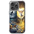 thumbnail image 1 of DistinctInk MagSafe Clear Case for Apple iPhone 16 Pro (6.3" Screen) - Storing Treasures in Heaven, Not Earth - Raised Bezel Screen Guard, 1 of 3