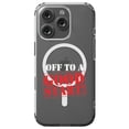 thumbnail image 1 of DistinctInk Hybrid Case for iPhone 16 PRO - Slim, Durable, Compatible with MagSafe Charging - Off To Good Start, 1 of 3