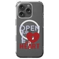 thumbnail image 1 of DistinctInk MagSafe Clear Case for Apple iPhone 16 Pro (6.3" Screen) - Open Up Your Heart - Raised Bezel Screen Guard, 1 of 3