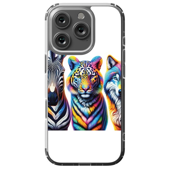 DistinctInk MagSafe Clear Case for Apple iPhone 16 Pro (6.3" Screen) - Prismatic Wilderness Art Collection - Slim Profile Design