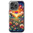 thumbnail image 1 of DistinctInk Hybrid Case for iPhone 16 PRO - Slim, Durable, Compatible with MagSafe Charging - Spectral Dreams Psychedelic Tapestry, 1 of 3