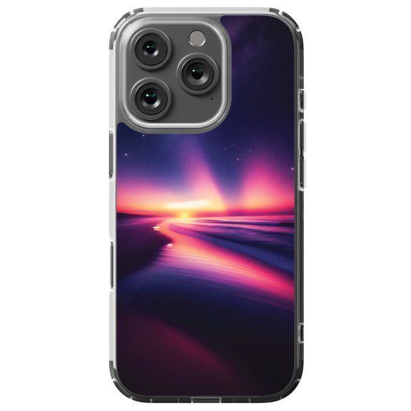 DistinctInk MagSafe Clear Case for Apple iPhone 16 Pro (6.3" Screen) - Twilight Waters: A Celestial Symphony Unveiled - Slim Profile Design