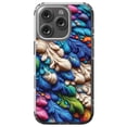 thumbnail image 1 of DistinctInk MagSafe Clear Case for Apple iPhone 16 Pro (6.3" Screen) - Vibrant Plume Abstract Tapestry - Lightweight Grip, 1 of 3
