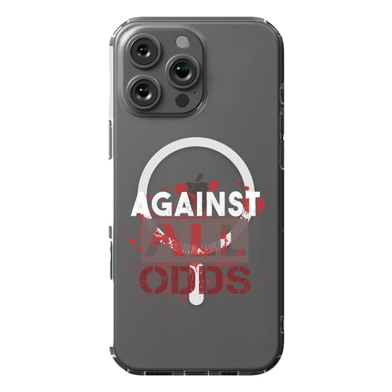 DistinctInk MagSafe Clear Case for Apple iPhone 16 Pro Max (6.9" Screen) - Against All Odds - Slim Profile Design