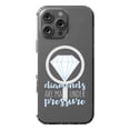 thumbnail image 1 of DistinctInk MagSafe Clear Case for Apple iPhone 16 Pro Max (6.9" Screen) - Diamonds Are Made Under Pressure - Lightweight Grip, 1 of 3
