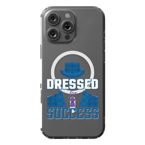 DistinctInk MagSafe Clear Case for Apple iPhone 16 Pro Max (6.9" Screen) - Dressed For Success - Raised Bezel Screen Guard