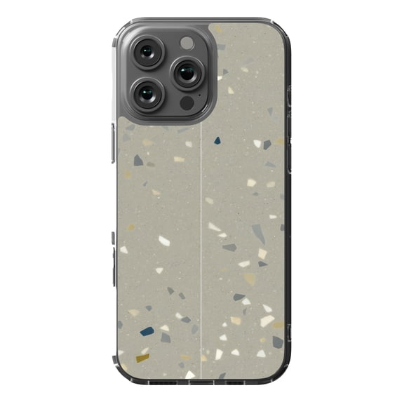 DistinctInk MagSafe Clear Case for Apple iPhone 16 Pro Max (6.9" Screen) - Elegant Terrazzo Surface Galore - Raised Bezel Screen Guard