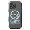 thumbnail image 1 of DistinctInk MagSafe Clear Case for Apple iPhone 16 Pro Max (6.9" Screen) - God Alone Saves - Wireless Charging Compatible, 1 of 3