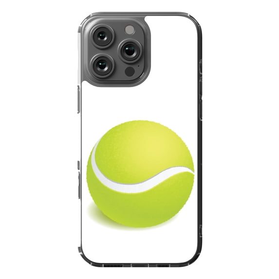 DistinctInk Hybrid Case for iPhone 16 Pro MAX - Slim, Durable, Compatible with MagSafe Charging - Green Tennis Ball