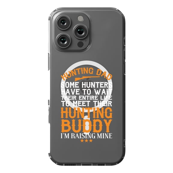 DistinctInk MagSafe Clear Case for Apple iPhone 16 Pro Max (6.9" Screen) - Raising My Hunting Buddy - Raised Bezel Screen Guard
