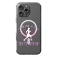thumbnail image 1 of DistinctInk Hybrid Case for iPhone 16 Pro MAX - Slim, Durable, Compatible with MagSafe Charging - I Run Like A Girl Try To Keep Up, 1 of 3