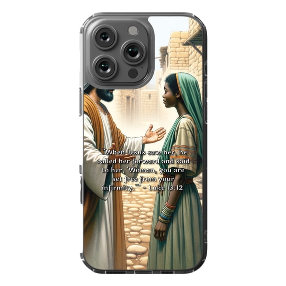 DistinctInk MagSafe Clear Case for Apple iPhone 16 Pro Max (6.9" Screen) - Woman Set Free - Lightweight Grip