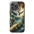 thumbnail image 1 of DistinctInk MagSafe Clear Case for Apple iPhone 16 Pro Max (6.9" Screen) - Living by Faith: 2 Corinthians 5:7, NIV - Shockproof Protection, 1 of 3