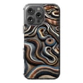 thumbnail image 1 of DistinctInk Hybrid Case for iPhone 16 Pro MAX - Slim, Durable, Compatible with MagSafe Charging - Vivid Snake Spiral Patterns, 1 of 3