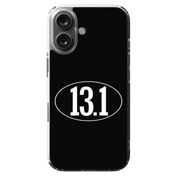 DistinctInk MagSafe Clear Case for Apple iPhone 16 (6.1" Screen) - Show Your Love of Running - Slim Profile Design
