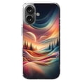 thumbnail image 1 of DistinctInk MagSafe Clear Case for Apple iPhone 16 (6.1" Screen) - Dreamy Astral Impression Canvas - Shockproof Protection, 1 of 3
