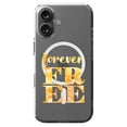 thumbnail image 1 of DistinctInk MagSafe Clear Case for Apple iPhone 16 (6.1" Screen) - Forever Free - Tempered Glass Back, 1 of 3