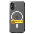 thumbnail image 1 of DistinctInk MagSafe Clear Case for Apple iPhone 16 (6.1" Screen) - Good To Go - Lightweight Grip, 1 of 3