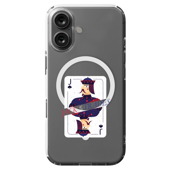 DistinctInk Hybrid Case for iPhone 16 - Slim, Durable, Compatible with MagSafe Charging - Jack Of All Trades