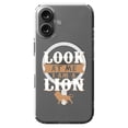 thumbnail image 1 of DistinctInk MagSafe Clear Case for Apple iPhone 16 (6.1" Screen) - Look At Me I Am A Lion - Lightweight Grip, 1 of 3