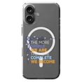 thumbnail image 1 of DistinctInk Hybrid Case for iPhone 16 - Slim, Durable, Compatible with MagSafe Charging - More Simple We Are More Complete We Become, 1 of 3