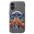 thumbnail image 1 of DistinctInk MagSafe Clear Case for Apple iPhone 16 (6.1" Screen) - Prideful Winter Market - Lightweight Grip, 1 of 3
