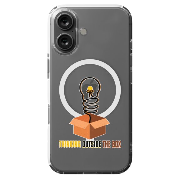 DistinctInk Hybrid Case for iPhone 16 - Slim, Durable, Compatible with MagSafe Charging - Thinking Outside The Box