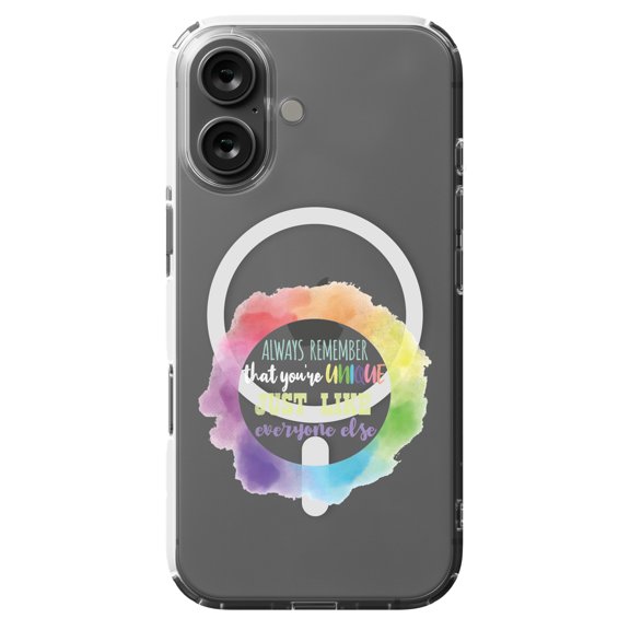 DistinctInk Hybrid Case for iPhone 16 - Slim, Durable, Compatible with MagSafe Charging - Unique Like Everyone Else