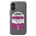 thumbnail image 1 of DistinctInk MagSafe Clear Case for Apple iPhone 16 (6.1" Screen) - Watching Baking Shows is My Cardio - Shockproof Protection, 1 of 3
