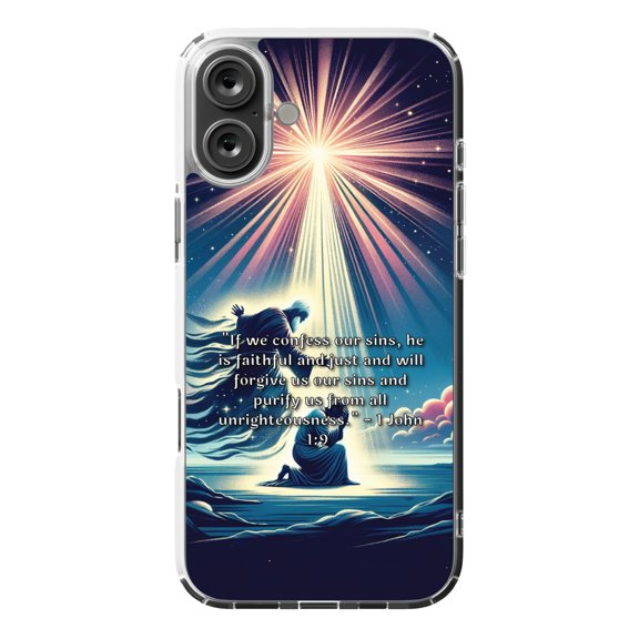 DistinctInk MagSafe Clear Case for Apple iPhone 16 Plus (6.7" Screen) - Confession and Redemption - Shockproof Protection