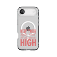 thumbnail image 1 of DistinctInk Hybrid Clear Case Compatible with MagSafe for iPhone 17 Air- Keep Your Heels Head Standards High, 1 of 1