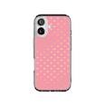 thumbnail image 1 of DistinctInk Hybrid Clear Case Compatible with MagSafe for iPhone 17 - Pink Gold Glitter Polka Dots Design, 1 of 1