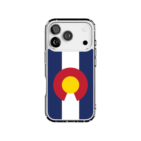 DistinctInk MagSafe Clear Case for Apple iPhone 17 Pro (6.3" Screen) - US State Flag - Wireless Charging Compatible