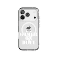 thumbnail image 1 of DistinctInk MagSafe Clear Case for Apple iPhone 17 Pro (6.3" Screen) - Gamer on Duty Video Games - Tempered Glass Back, 1 of 1