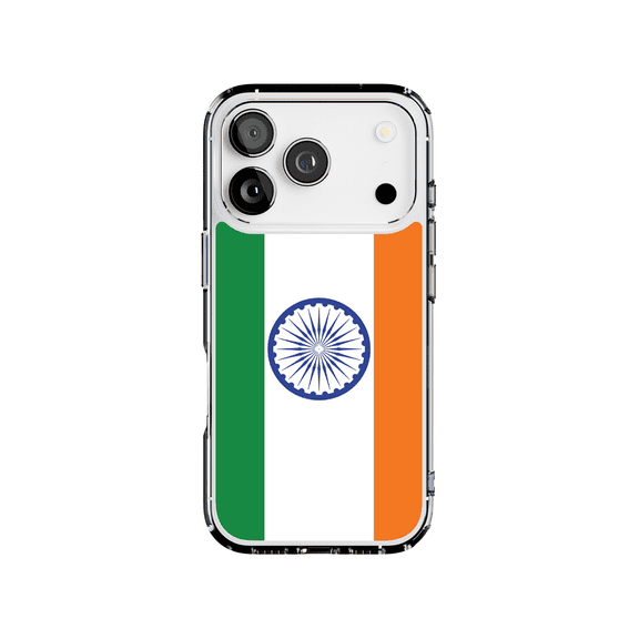 DistinctInk MagSafe Clear Case for Apple iPhone 17 Pro (6.3" Screen) - Show Your Love of India - Lightweight Grip