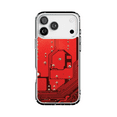 thumbnail image 1 of DistinctInk Hybrid Clear Case Compatible with MagSafe for iPhone 17 Pro Max- Futuristic Red Circuit Design, 1 of 1