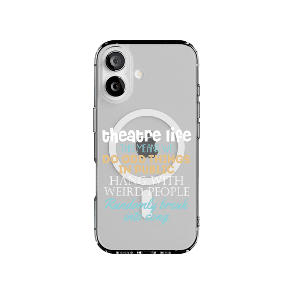 DistinctInk MagSafe Clear Case for Apple iPhone 17 (6.3" Screen) - Odd Things in Public - Shockproof Protection