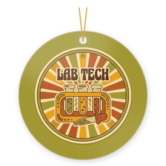 DistinctInk Lab Tech Ornament, Medical Laboratory Technician Christmas Gift
