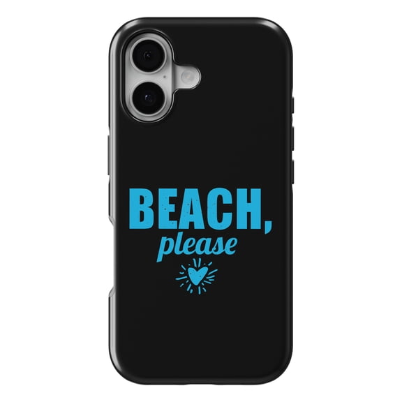 DistinctInk MagSafe Tough Case for iPhone 17 (6.1") - Beach, Please - Shockproof Drop Protection MagSafe Compatible Cover