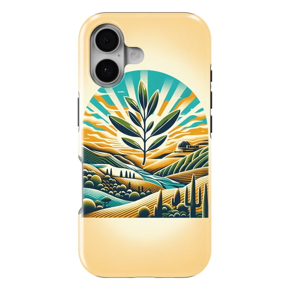 DistinctInk MagSafe Tough Case for iPhone 17 (6.1") - Harmony in Israel's Golden Horizon - Shockproof Drop Protection MagSafe Compatible Cover