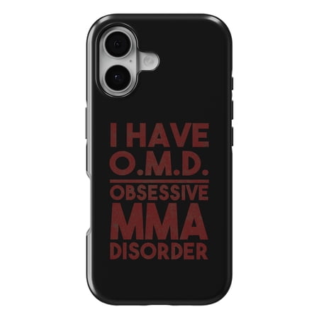 DistinctInk MagSafe Tough Case for iPhone 17 (6.1") - I Have OMD - Obsessive MMA Disorder - Shockproof Drop Protection MagSafe Compatible Cover