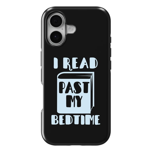 DistinctInk MagSafe Tough Case for iPhone 17 (6.1") - I Read Past My Bedtime - Shockproof Drop Protection MagSafe Compatible Cover
